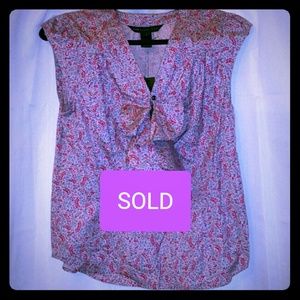 🕶 New! Marc Jacobs Floral Sleeveless Blouse